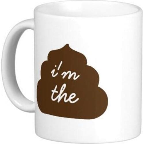 Funny Poop tell them High Quality White Coffee Mugs Tea Mug Customize Gift By LVSURE Ceramic Mug Travel Coffee Mugs