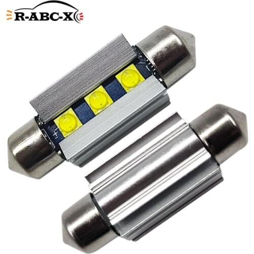 2 pcs C'ree 31mm 36mm 39mm 42mm C5W C10W Festoon Led Lights for Car Trucks Reading Dome Lamps License Plate Bulb 12V-60V 24V 48V