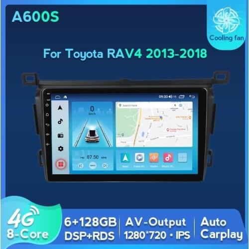 SWC RDS 4G LTE Car GPS Radio Player For Toyota RAV4 RAV 4 2013 2014 2015 2016 2017 2018 Built-in Wireless Carplay Cooling Fan