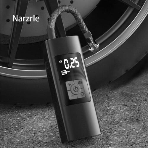 Car Air Compressor Mini Electrical Air Pump For Motorcycle Bicycle Car Tyre Inflator Portable Wireless Tire Inflatable Pump