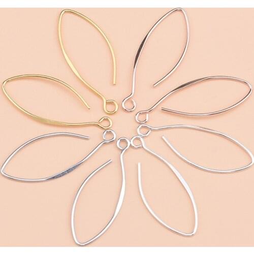 S925 sterling silver diy earring accessories gold-plated large ear hook ear hook jewelry jewelry accessories