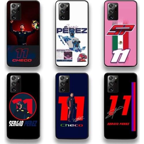 Checo 11 Sergio Perez Formula1 Phone Case For Samsung Galaxy Note20 ultra 7 8 9 10 Plus lite M51 M21 M31S J8 2018 Prime
