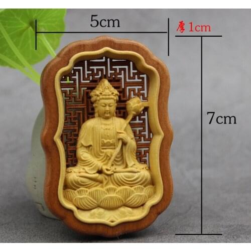 Wood crafts boxwood accessories handmade DIY wood products wood carving accessories Buddha statues multi-style