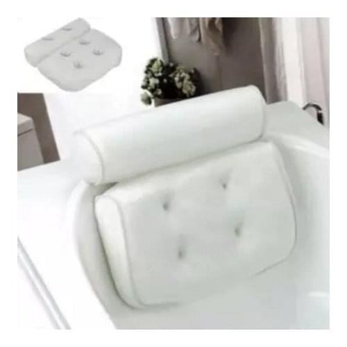 Breathable 3D Mesh Spa Bath Pillow with Suction Cups Neck and Back Support Spa Pillow for Home Hot Tub Bathroom Accessories