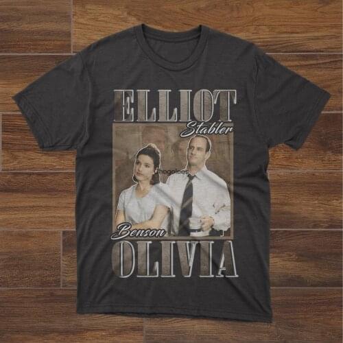 Elliot Stabler and Olivia Benson Vintage 90s TeeLaw and Order SVU Couple Tee Law and Order Fan Tee Elliot Stabler Returns Tee