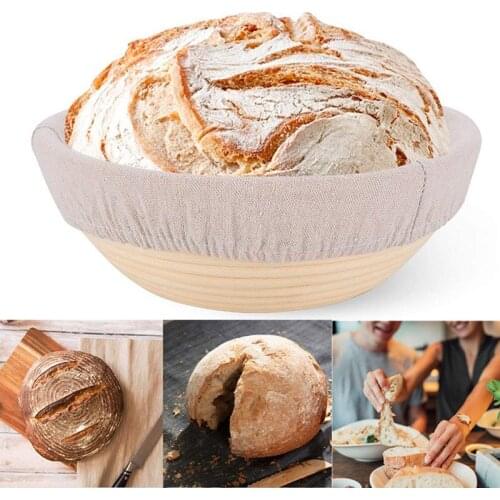 Bread Fermentation Basket With Cloth Baking Accessories Dough Fermentation Basket Multi-purpose Vine Woven Basket Making Bread