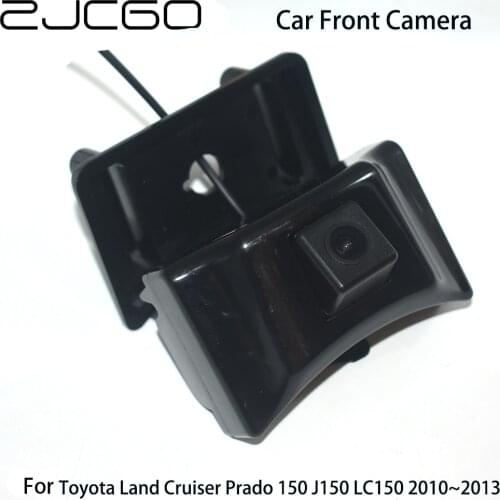 ZJCGO Car Front View Parking LOGO Camera Night Vision Positive for Toyota Land Cruiser Prado 150 J150 LC150 2010 2011 2012 2013