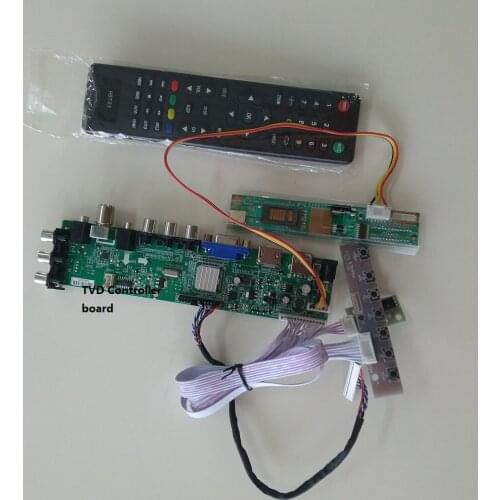 Kit for LP154W01/LTN154X3-L03 30pin Controller board USB AV digital 1280X800 1 CCFL TV Panel VGA HDMI LCD DVB-T DVB-C 15.4"
