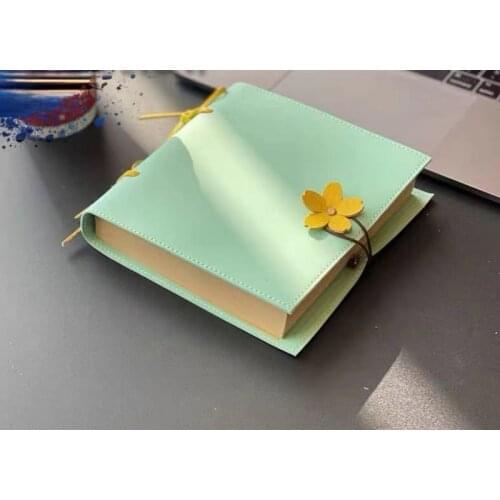 2021 Summer Holiday Promotion Colorful Notebook Pu Leather Simple Cherry Blossom Diary Thick Notebook