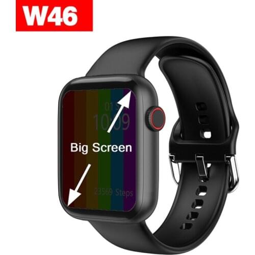 Mens and womens dedicated smart watch w46, heart rate and blood pressure monitoring, Bluetooth call, 1.75 inches, Android, IOS
