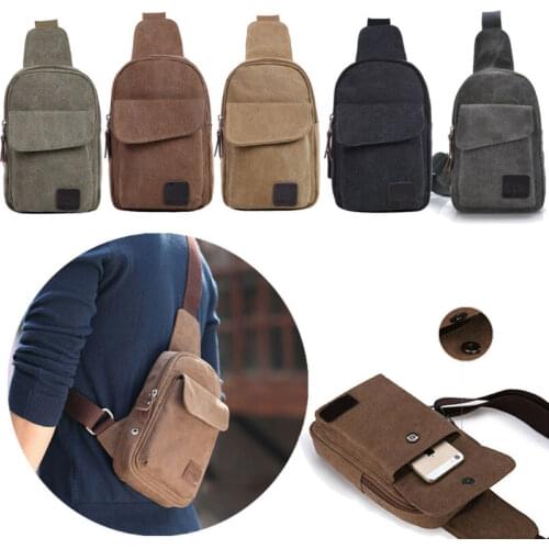 Men Crossbody Bags Canvas One Shoulder Bag Oblique Chest Pack Fashion Messenger Bags Bolso Hombre /BL1