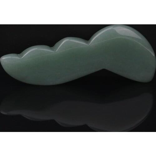 Natural Gua Sha Board Green Jade Stone Guasha Cure Acupuncture Massage Tool Body Face Relaxation Beauty Health Care Tool