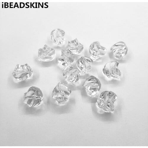 New arrival! Clear acrylic Irregular twist shape beads for Necklace,Earrings parts,hand Made Jewelry DIY