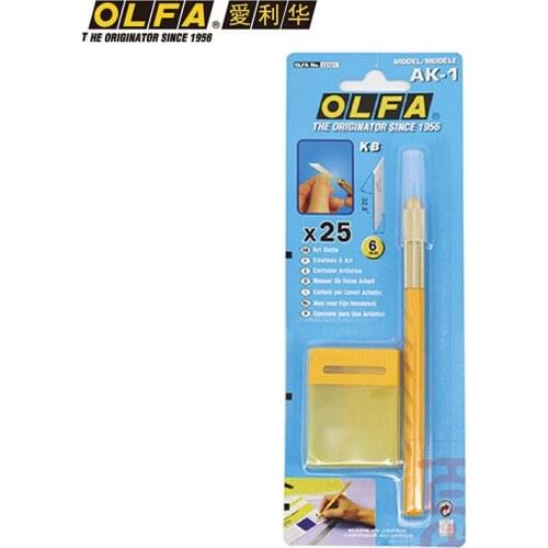 OLFA ellihua Japanese original imported classic cornbar carving knife base craft knife AK-1/25B AK-1/5B KB