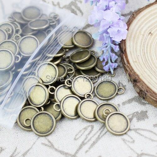 Fit 12mm both side Cabochons Summer Fashion Cameo/Glass Frame bezel Settings Tray blank DIY Accessory Making 30pcs/lot K00136