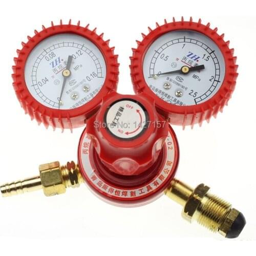 NEW 1pcs Propane table Pressure reducer valve Propane gas pressure gauge for Torch