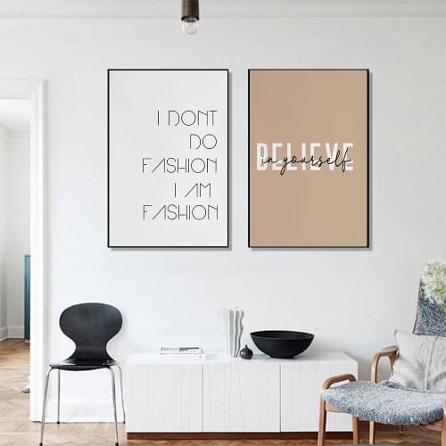 Simple Typography Poster Minimalist Canvas Painting Nordic Quote Art Print Modern Cozy Wall Picture For Living Room Home Decor
