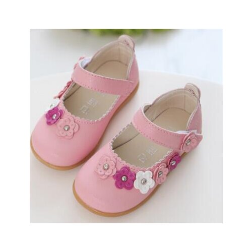 Shoes For Kids Autumn/Spring Fashion Flower Kids Shoes For Girl Leather Solid Hollow Casual Pretty Girls Shoes Childrens sanda