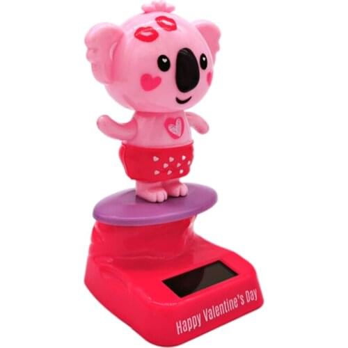Adorable Solar Power Shaking Head Koala Figure Desk Office Decor Bobble Head Birthday Gift