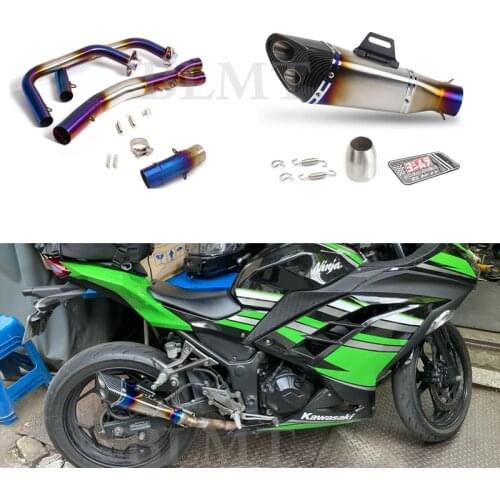 Ninja 400 Z400 Motorcycle Exhaust Full Systems Header Pipe Slip-on Exhaust For Kawasaki Ninja 400 Z400 wtihout exhaust