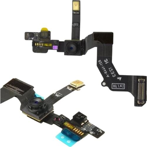High Quality Front and Back Camera Ring Holder For iPhone 5 5S Front Facing Camera Lens Right Proximity Sensor Flex Cable