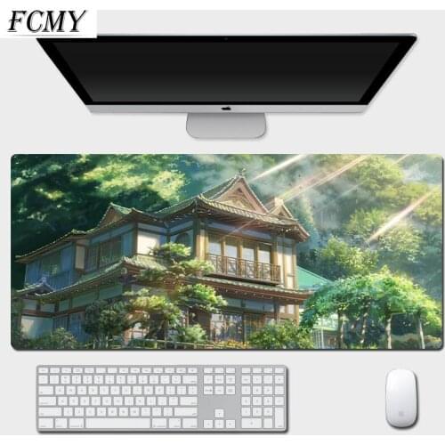 XXL 800x300x3 Beautiful Scenery Mouse Pad Art Large Overlock Edge Mat Rubber Speed PC Computer Gaming Mousepad Desk Keyboard Mat