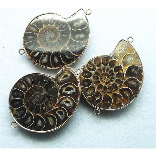 2PC Nature Minel Stone Connectors For Women Necklace Making Nature GEM Beads Connectors Hot Selling Jewelry Findings Good For Yo