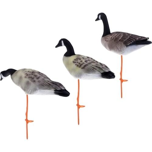3D Lifelike Full Body Goose Hunting Shooting Decoys Foldable Lawn Ornaments Decors - 3 Models