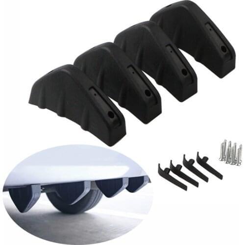 4pc Universal Car rear bumper cast shark spoiler for Citroen C-Quatre C-Triomphe Picasso C1 C2 C3 C4 C4L C5 Elysee/DS-series