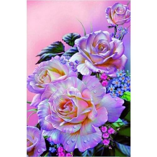 5D DIY Full Round/Square Diamond Painting Flower landscape 3D Embroidery Cross Stitch Rhinestone Mosaic Home Decor Art Yc1008