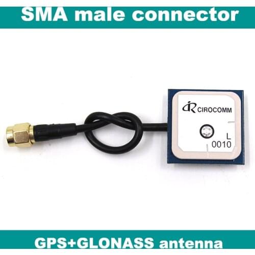 BEITIAN GPS+GLONASS antenna 32dB High Gain Cirocomm ceramic patch internal active antenna 28*28*5mm SMA male connector BA-0010
