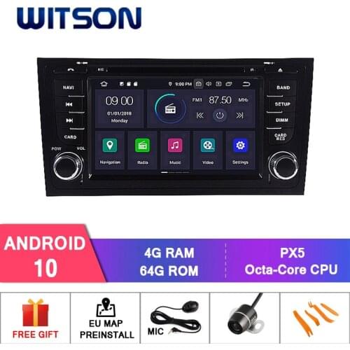 WITSON Android 10 CAR DVD GPS FOR AUDI A6 S6 RS6 Car Multimedia Player Stereo AutoAudio GPS Navigation DVD Video Carplay