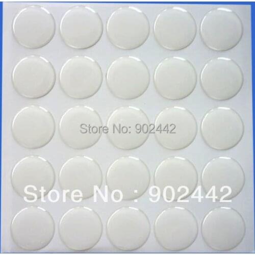 Free Shipping: Wholesale 1000 pcs/lot 25 mm 3D Clear Round Epoxy Sticker For DIY Jewelry Crafts