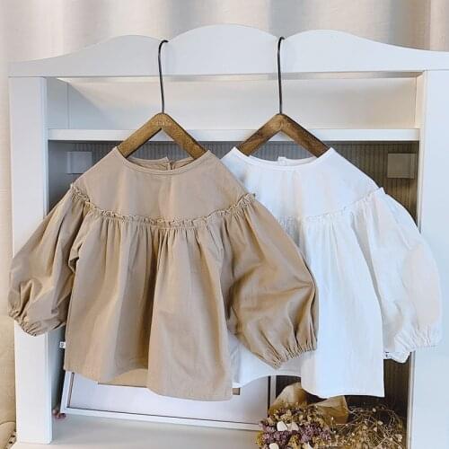 2020 Baby Girls Shirts Children Clothes Spring Autumn 1-5 Year Old Childrens Coat Baby Girls Long Sleeve Shirt