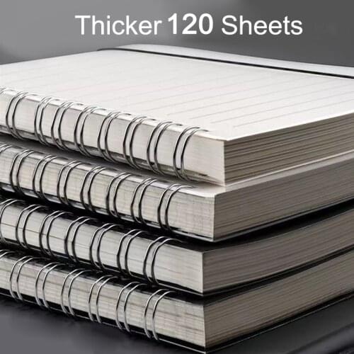 RightPoint Coil Binder Notebook A4 A5 B5 Thick Grid Notebook Horizontal Line Blank Grid Notepad Planner Journaling Stationery
