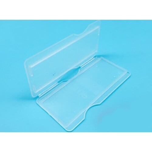 10 Pcs Plastic Rectangle Microscope Glass Holder Slide Box for 1 Slides laboratory supplies