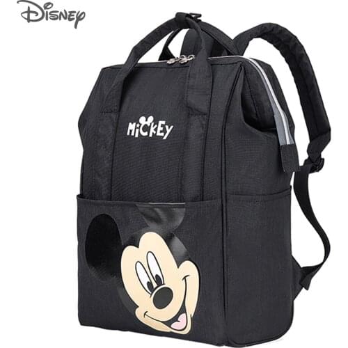 Disney Cartoon Baby Diaper Bag Backpack Large Capacity Waterproof Nappy Bag Kits Mummy Maternity Travel Backpack Nursing Bag
