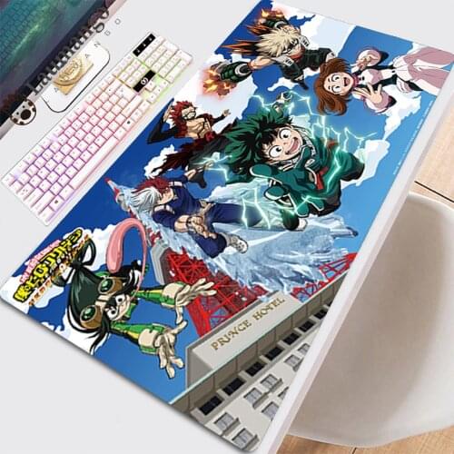 Mouse Gamer Pad For Computer Desk Gaming Mat Pc Accessories Carpet Mat Big Mousepepad Mausepad Anime Mause Cool My Hero Academia