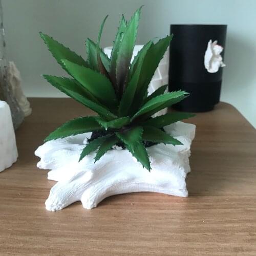 Creative 3D Tree Root Mold Big Flower Planter Vase Making Concrete Silicone Flowerpot Molds Cement Pot Mould