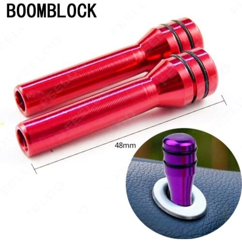 2Pcs Car Door Pin Lock Knob Lift Covers For Toyota c-hr Corolla RAV4 Honda Accord Civic Fit CRV Nissan Qashqai Juke Almera