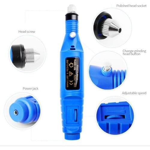 Nail Art Polishing Machine Nail Art Tools USB Mini Electric Pen Type Nail Polisher Peeling Polishing Machine