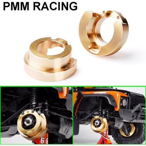 Brass Steering Bridge side counterweight Heavy block adapter For 1/10 RC Crawler Car Traxxas TRX4 Defender G500 G63 parts