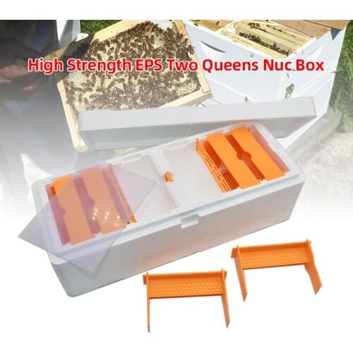 Multi-Functional High Strength EPS Plastic Foam Two Queens Queen Rearing Nuc Bee Box Nuc Beehive