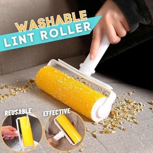 Reusable Lint Remover Washable Silicone Dust Wiper Cat dog Pet Hair Remover Cleaning Brush Tools Sticky Roller Brush Home Tools