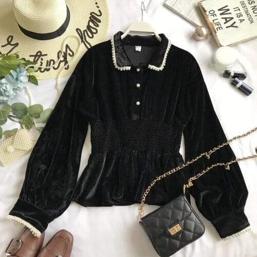 Блузки с воротником Muyoms China At AliExpress