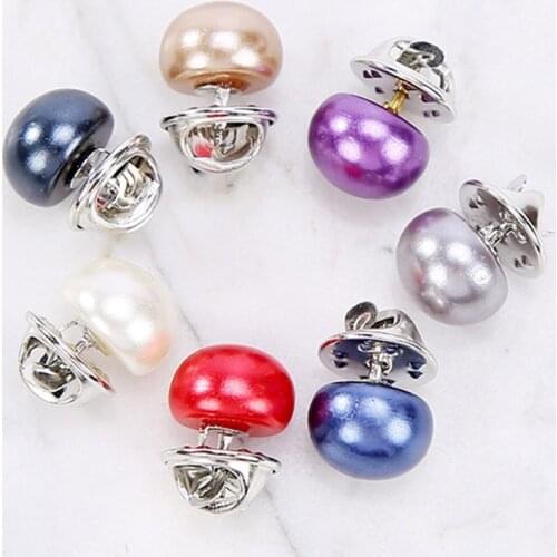 New Arrivals 10pcs Imitation Pearl Brooches Pin Wedding Bridal Scarf Clip Lapel DIY Pin Gift For Women Clothing