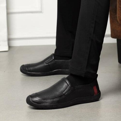 Shoes leather para flat masculino casual sapato fashion breathable mens new men shoe cuero leisure 2020 de hot casuales sale