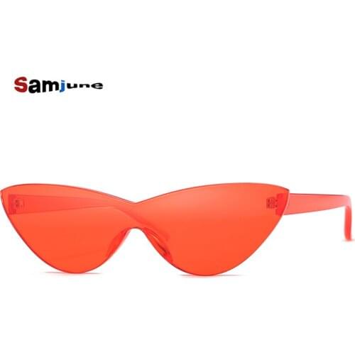 Candy Colors Eye Cat Sunglasses Women Cat Eye New Sexy Sun Glasses Brand Designer Fashion Female Eyewear Style UV400