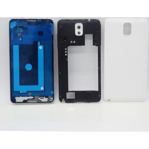 Front Housing LCD Plate Mid Frame Bezel Replacement Part for Samsung Galaxy Note3 Note 3 n900 3G N9005 with battery door cover