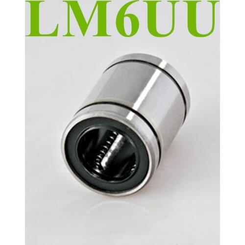 On Sale! 10 pcs LM6UU/LB6UU Linear Bearing 6x12x19 mm, 6mm Caliber Standard linear bearings for 3D Printer Parts cnc parts
